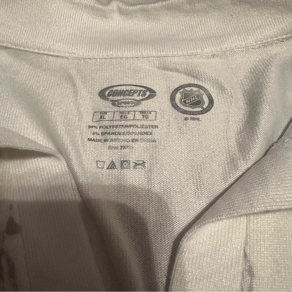 Pittsburgh Penguins NHL Concepts Sport LS Marble Collar Pajama Shirt Women XL - Picture 4 of 5